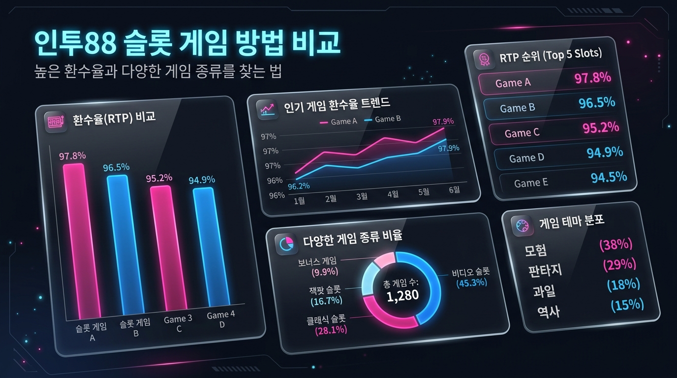 인투88 슬롯 게임 방법 비교